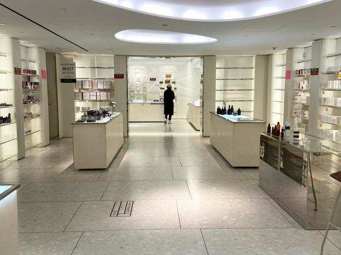 I started downstairs in the beauty department, which was by far the most desolate part of the store.