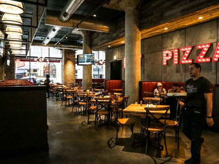 Even though it was lunchtime, the cavernous restaurant was fairly empty.