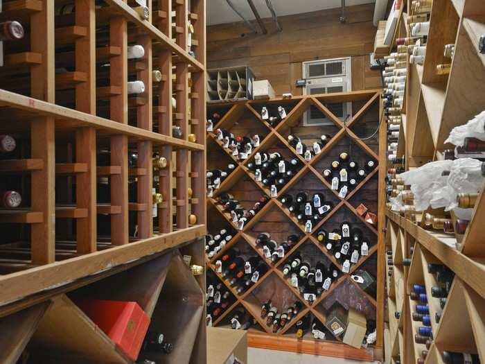 Finally, the wine cellar is also on the lower floor.