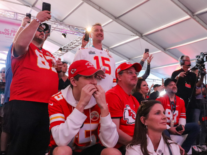 Fans watched joyfully as ESPN anchor Sage Steele interviewed various NFL players, from the Tennessee Titans