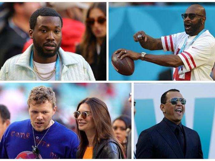 Meek Mill, Jerry Rice, Sebastian Bear-McClard, Emily Ratajkowski, and Alex Rodriguez were also on hand.