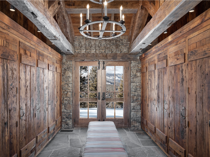 The cabinetry and ironwork details throughout the home were created by local craftsmen.