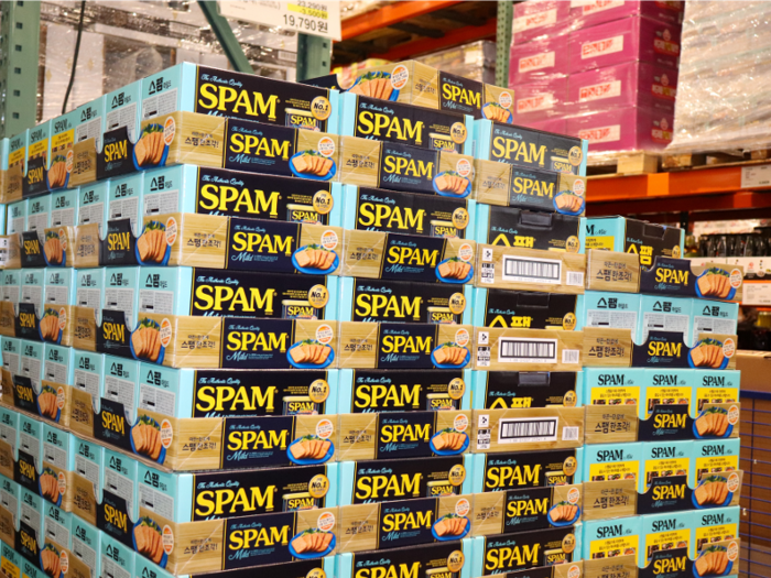 There is a massive stock of Spam.