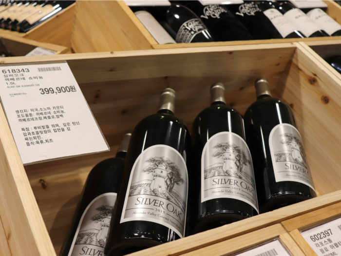 This Cabernet Sauvignon costs 399,900 won, or more than $330.