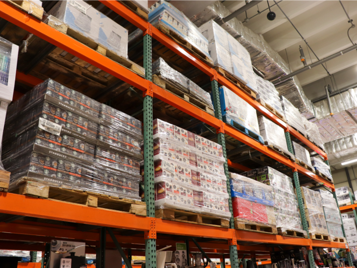 Venturing deeper into the warehouse, I was surrounded by shelves of products, stacked to the high ceiling — a classic Costco set up.