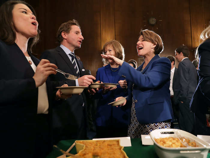 In the months leading up to the Iowa caucus, Senator Amy Klobuchar has invited voters to enjoy "hot dish."