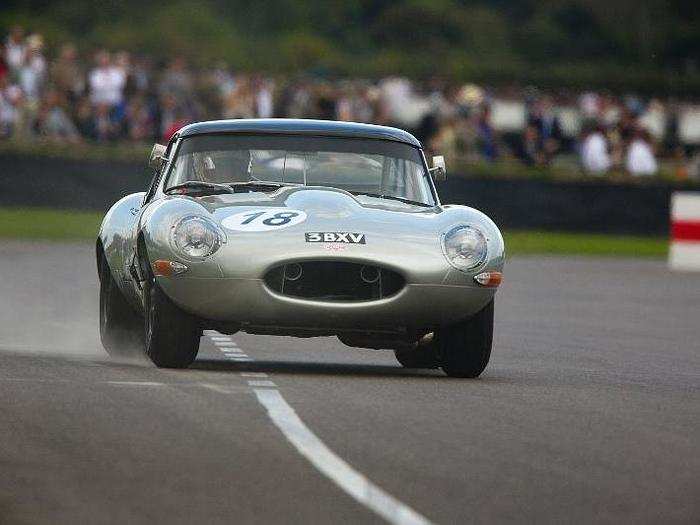 Thanks to its 3.8-liter inline-six engine, the E-Type put up some impressive performance numbers for the time — it boasted 265 horsepower, a top speed of 150 mph, and a  time of less than seven seconds to get from 0 to 60 mph.