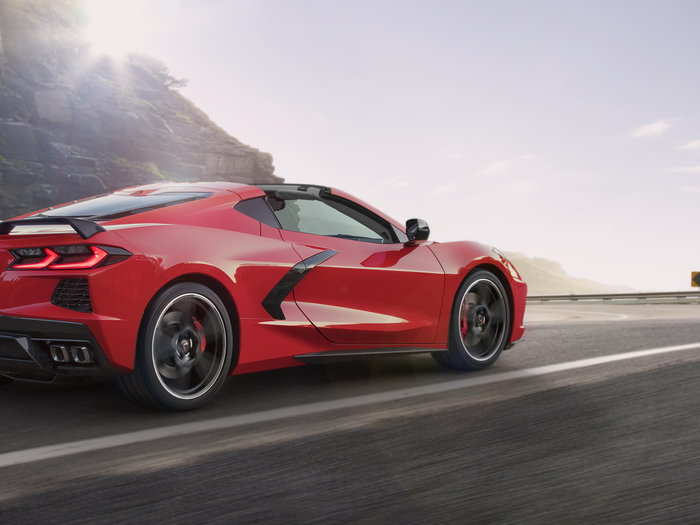 The new mid-engine layout places the C8 Corvette in the same class as supercars from Lamborghini, Ferrari, and McLaren, but it comes with an MSRP far below those automakers