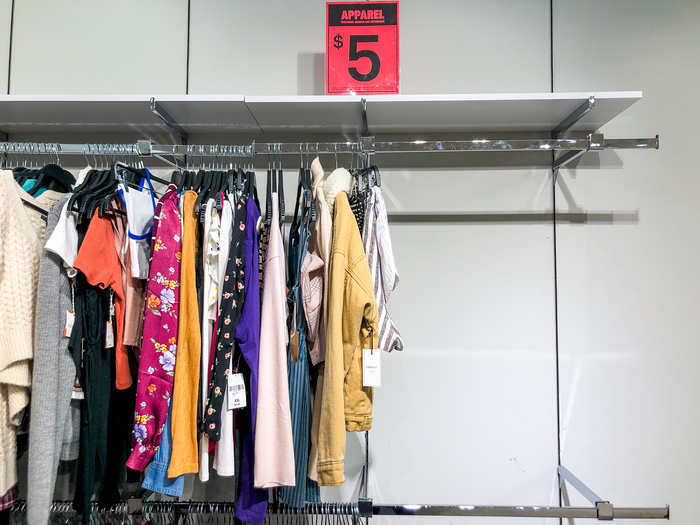 Some of the sale racks were mostly empty too.