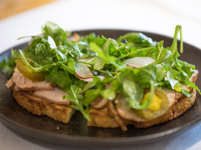 Herald includes a variety of tasty-looking eats, like this fun take on toast.