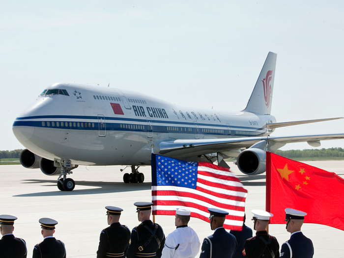 Chinese airlines are the only ones still flying between the US and China.