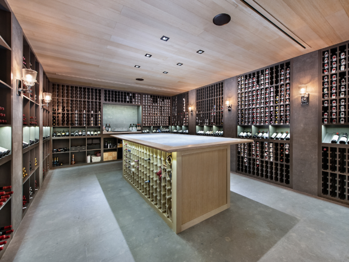 ... and a wine cellar.