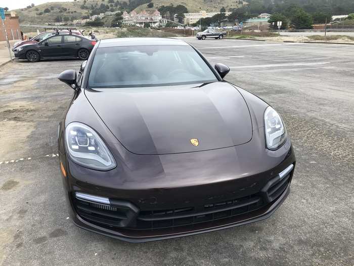 My Porsche Panamera GTS Sport Turismo came in a fetching "Mahogany Metallic" paint job.