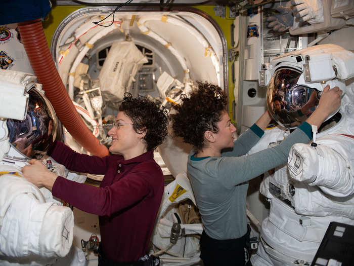 Koch conducted the first all-female spacewalk with Meir in October 2019.