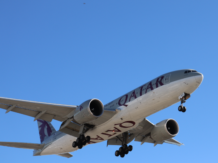 But then there were more unique birds such as a Qatar Airways Boeing 777-200LR…