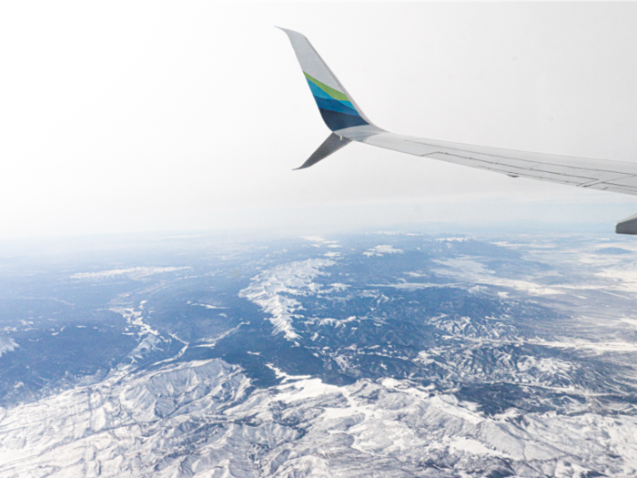 I woke up in time to enjoy the view from our final two hours as we flew over Colorado…