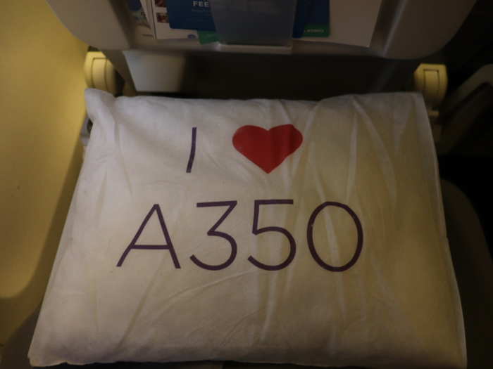 I even brought a pillow from a prior trip on Virgin Atlantic