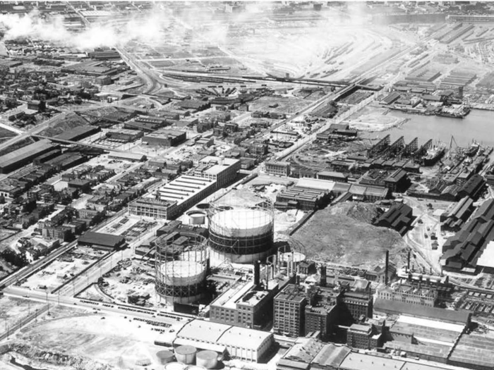 From 1901 to 2010, the Nrg (pronounced like "energy") Potrero Generating Station operated here.