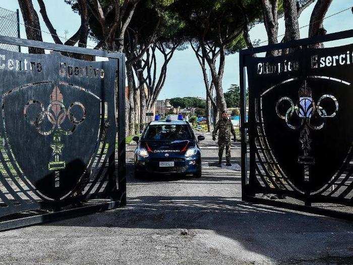 Italy is keeping people at a military base in Rome.