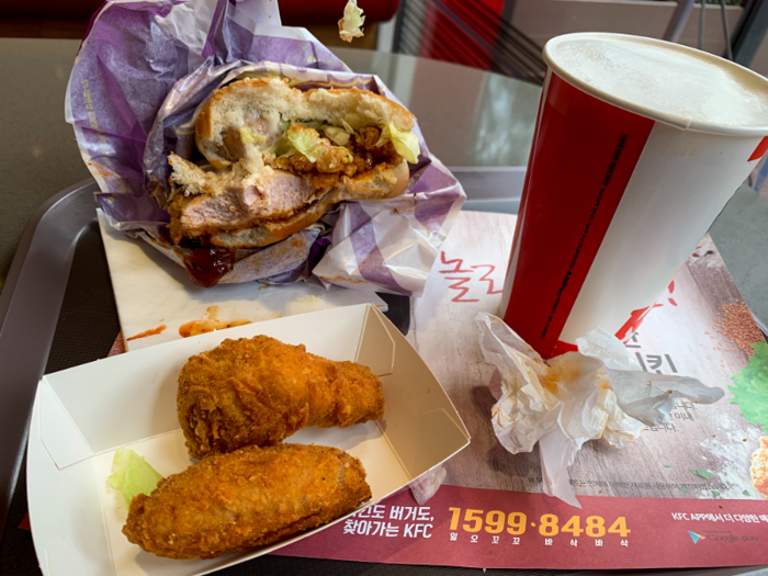 Instead, I kept going back to KFC in South Korea to try menu items I couldn