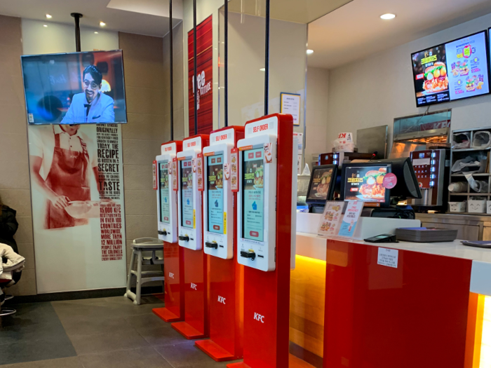 There are the ordering kiosks, which are a nice cheat when you