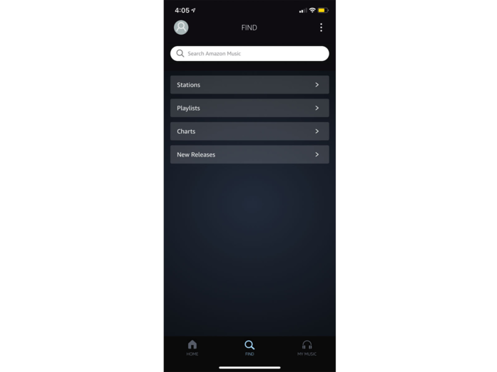 Search is more cluttered in Amazon Music, and not as nice to look at.
