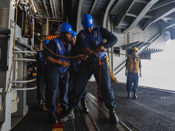 "We are very proud of the forecastle," said Seaman Cecilia Ellerbe, an undesignated seaman in deck department.