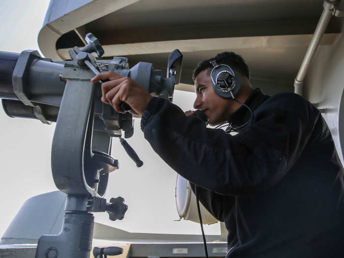 "I strongly believe in the ability of these young men and women," said Lt. Cmdr. Reza Chegini, the head of deck department.