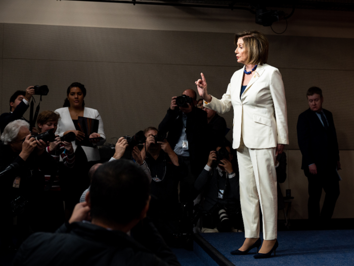 In the middle of the impeachment proceedings, a conservative reporter asked Pelosi if she "hated" Trump. Pelosi fired back with, "I don