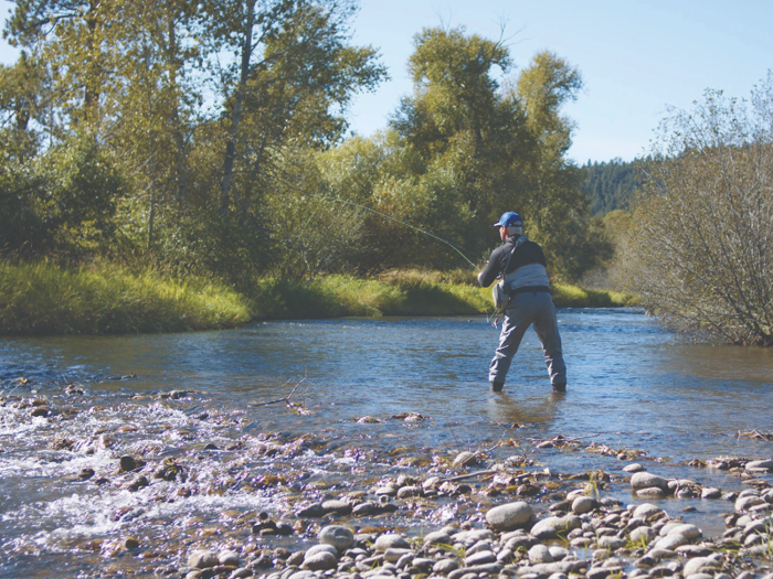 With its location on the Stillwater River, the Beartooth Ranch is an ideal place for trout fishing.