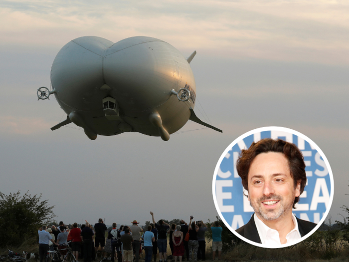 Google cofounder Sergey Brin has reportedly invested between $100 and $150 million of his own money in building a 600-foot flying airship.