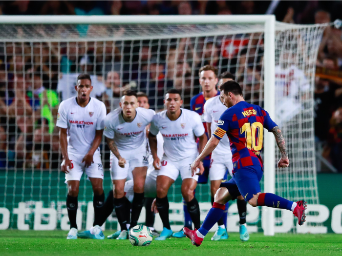 Nor has anyone in La Liga ever scored as many free-kicks.