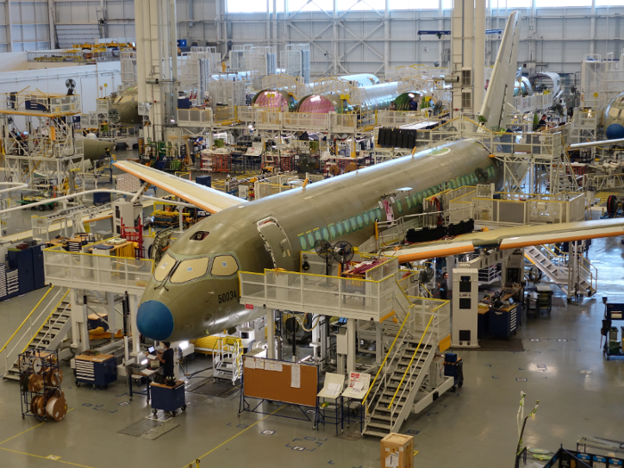 While rear fuselage and cockpit production would occur in Saint-Laurent, Canada, and final assembly at Bombardier