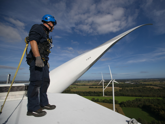 2. Wind turbine service technicians