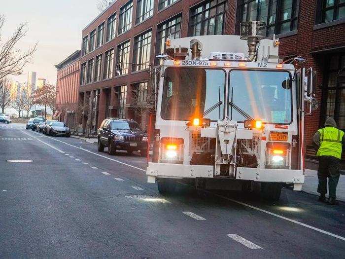 An important part of the job is keeping an eye out for bikers.