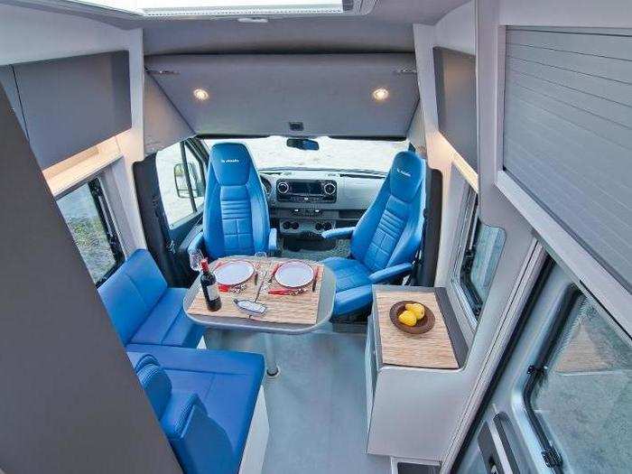 There’s also indirect lighting inside the van for a “cozy ambiance.”