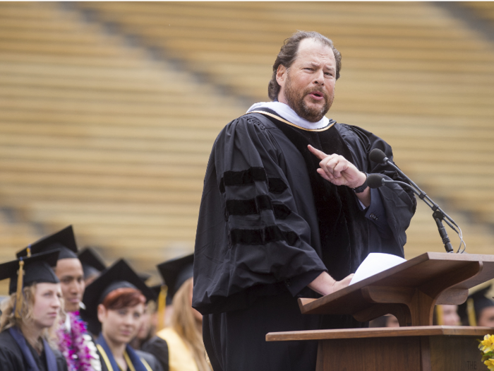 13. Salesforce co-CEO Marc Benioff took 1 day and 23 hours to earn what a typical employee made in a year.