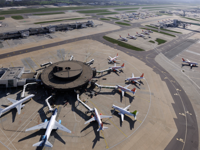 The flights were lucky to land as Storm Ciara and its associated winds were wreaking havoc at airports across the UK.