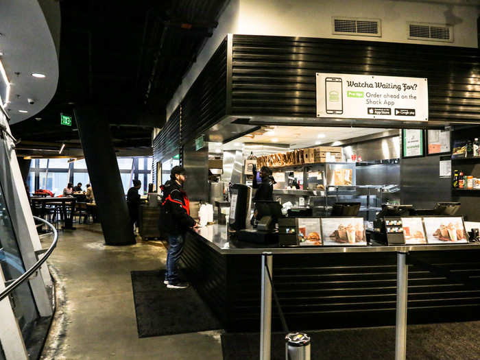 I went to the Shake Shack in Fulton Center. Like all Shake Shacks, it