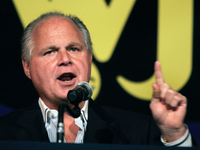 In 2009, Limbaugh turned on Republicans who had voted for a  new carbon capping system.