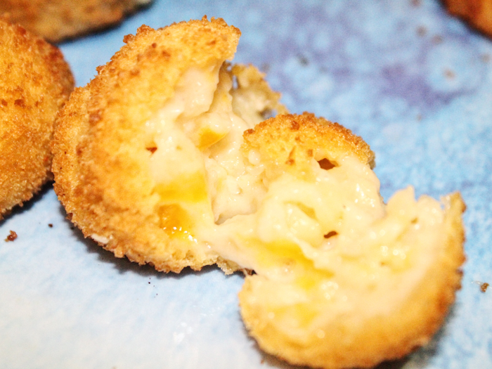 The mac and cheese filling was rich, creamy, and perfectly balanced out by the crunchy fried coating.