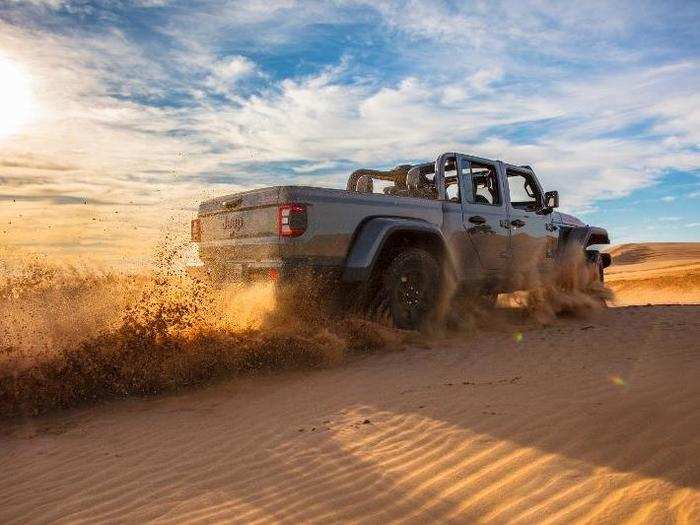 Plus, the truck has what Jeep calls "desert prowess," meaning it can handle the sand, gravel, dust, and heat associated with off-roading in desert climates.