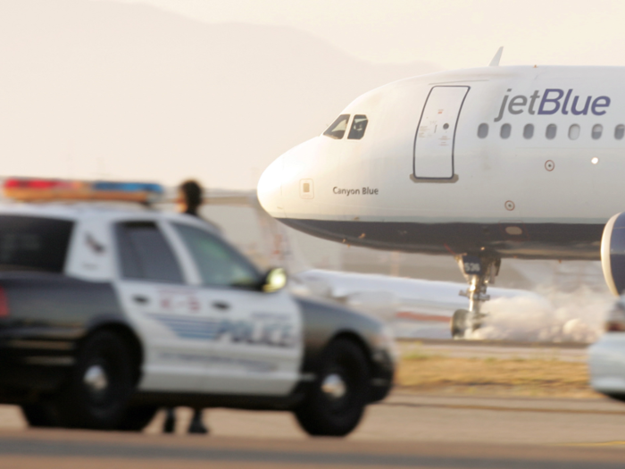 After hours of circling and tense waiting, the aircraft eventually landed in Los Angeles and the JetBlue name had been brought to the forefront of the public