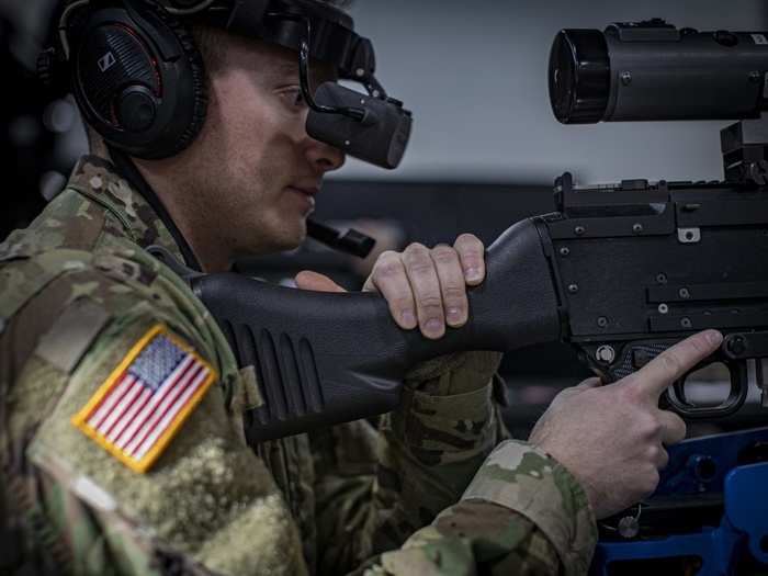 The company commander said he has seen marked improvements in performance since the introduction of the virtual reality trainer a few years back.