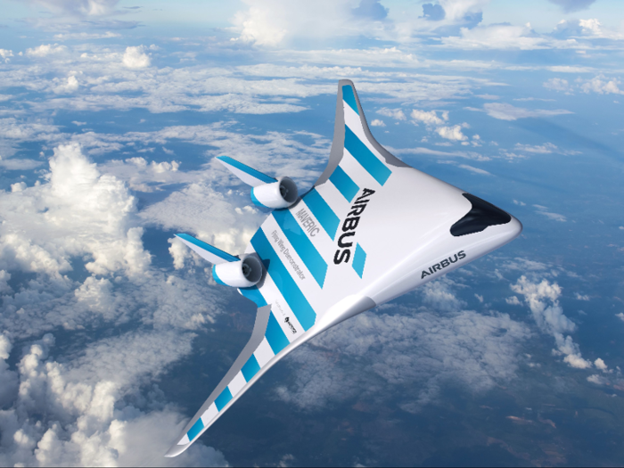 According to Airbus, the design would have the potential to lower fuel consumption by 20% compared to current aircraft designs, with the blended wing likely allowing for smoother airflow over the aircraft.