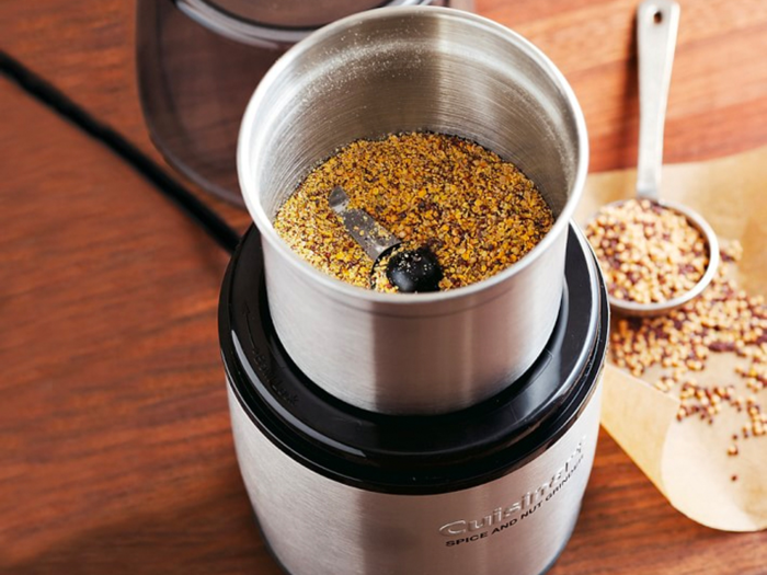 A small device that grinds spices and nuts