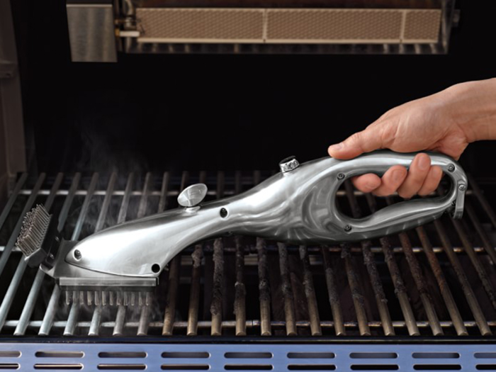 A grill-cleaning tool