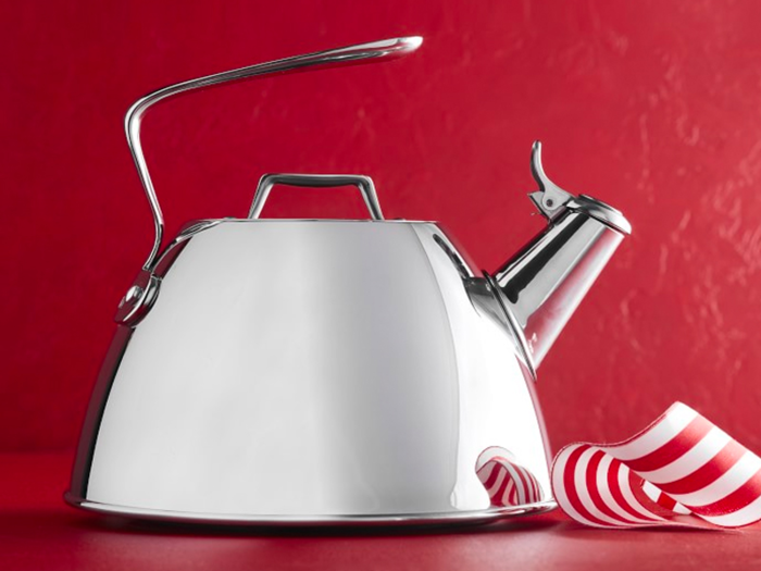 A sleek and beautiful tea kettle