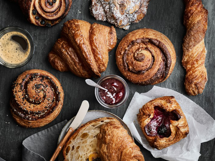 An assortment of ready-to-bake croissants