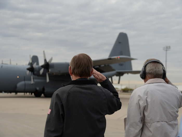 "We have been supporting Operations Enduring Freedom and Freedom Sentinel since they began and the unit as a whole had a rotation out since, minus September through December 2002; thatwas the last time the 55 ECG has been able to celebrate the holidays as a whole," said Master Sgt. Michael Meredith, 755th Aircraft Maintenance Squadron production superintendent.